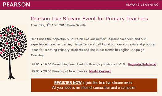 Pearson Live stream event for Primary Teachers
