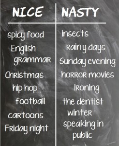 nice and nasty - 7 easy warmers and fillers for the English language classroom